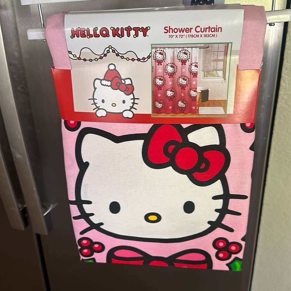 Hello kitty Christmas curtain